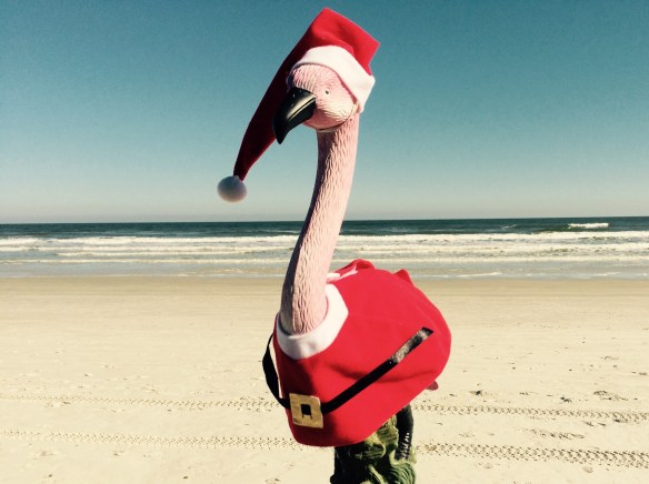 Christmas Flamingo